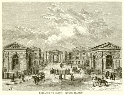 Eingang zur Euston Square Station von English School