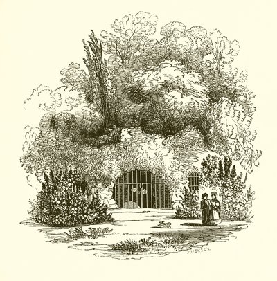 Indgang til Popes Grotto af English School