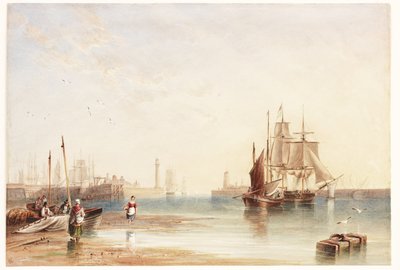 Entrance to Sunderland Harbor from North Sandsdani af English School