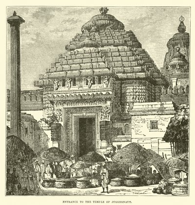 Entrance to the Temple of Juggernaut  af English School