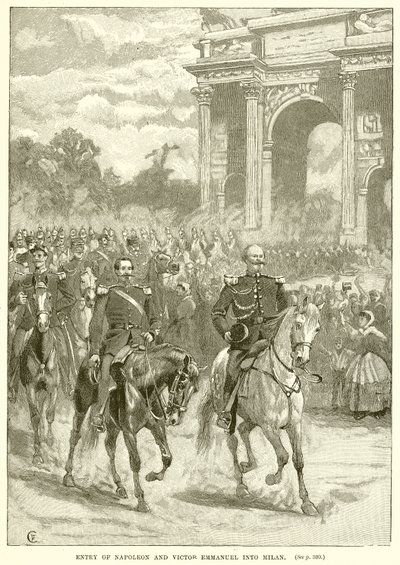 Napoleons og Victor Emmanuels indtog i Milano af English School