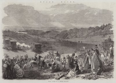 Epsom Races (gravering) af English School