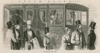 Epsom Races 1847: The Railway - First Class af English School