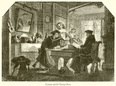 Erasmus og Sir Thomas More af English School