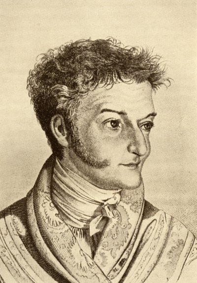 Ernst Theodor Amadeus Hoffmann (1776-1822) (stik) af English School