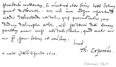 Erpenius (Thos) af English School