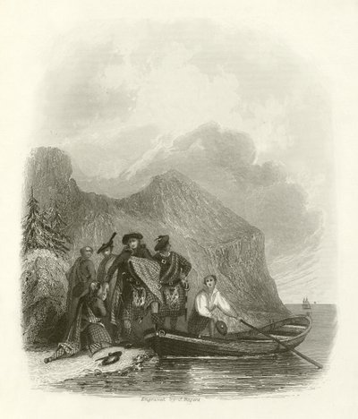 Escape of the Pretender. af English School