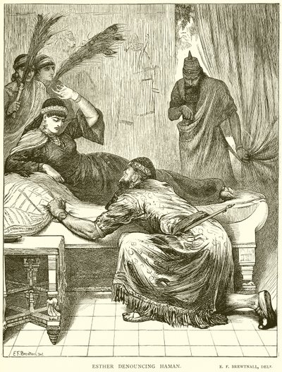 Esther fordømmer Haman af English School