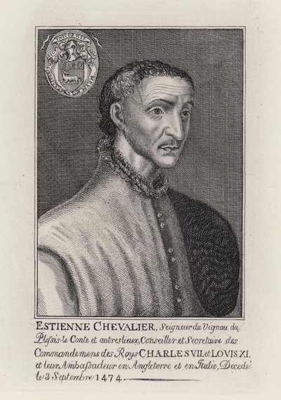 Estienne Chevalier (gravering) af English School