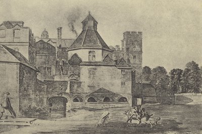 Eton College Kitchen, ca 1780 (gravure) af English School