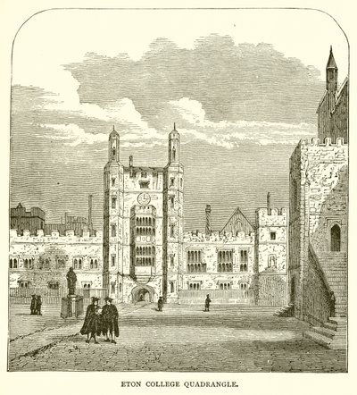 Eton College Quadrangle af English School