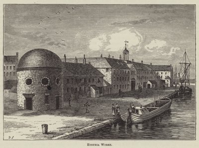 Etruria Works (gravering) af English School