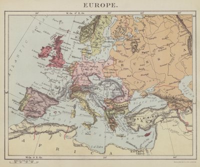 Europa (litografi) af English School