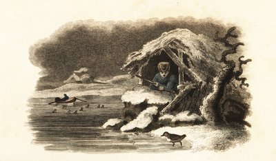 Europæisk vandouzel går ind i Lake Nantua, Frankrig, og fortsætter nedsænket på bunden af søen i en luftboble af English School