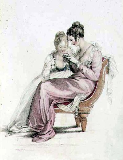 Aften- eller heldragt, modeplade fra Ackermann