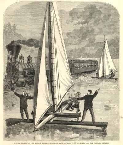 Spændende kapløb mellem to isbåde og Chicago Express af English School