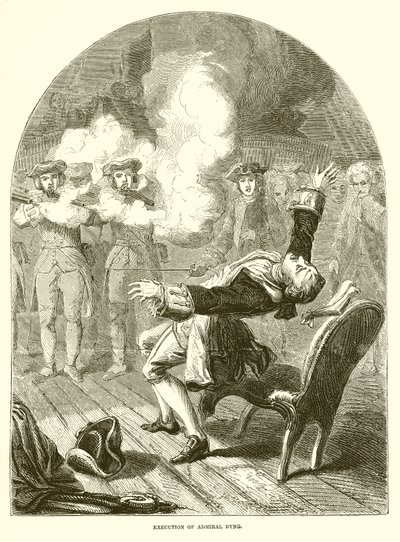 Henrettelse af Admiral Byng af English School