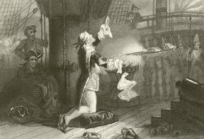 Hinrichtung von Admiral Byng von English School