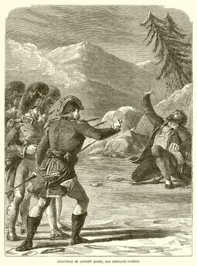 Henrettelse af Andrew Hoffer, The Tyrolese Patriot af English School