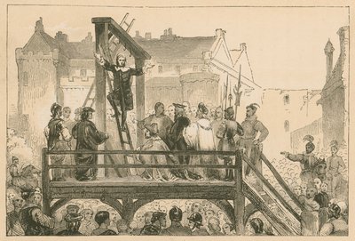 Henrettelse af James Renwick i Edinburgh, 1688 af English School