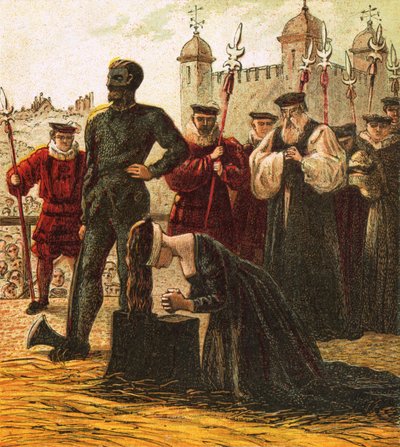 Henrettelse af Lady Jane Gray af English School