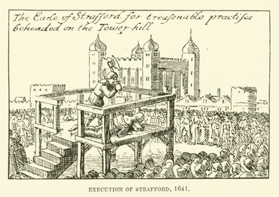 Hinrichtung von Strafford von English School