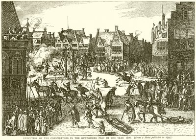 Henrettelse af de sammensvorne i Krudtplanen i år 1606 af English School