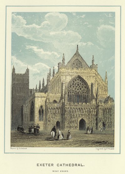 Exeter Cathedral, vestfronten af English School