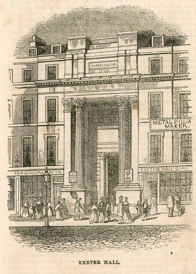 Exeter Hall, Strand, London af English School