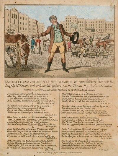 Udstillinger eller John Lumps Ramble til Somerset House osv af English School