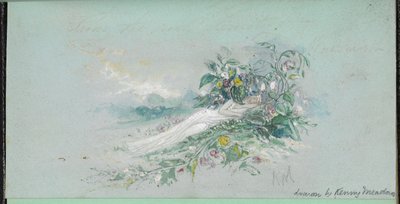 F.7: En kvinde blandt blomster, fra en 