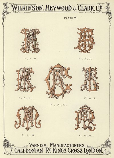 FAH, FAJ, FAK, FAG, FAL, FAM, FAN af English School