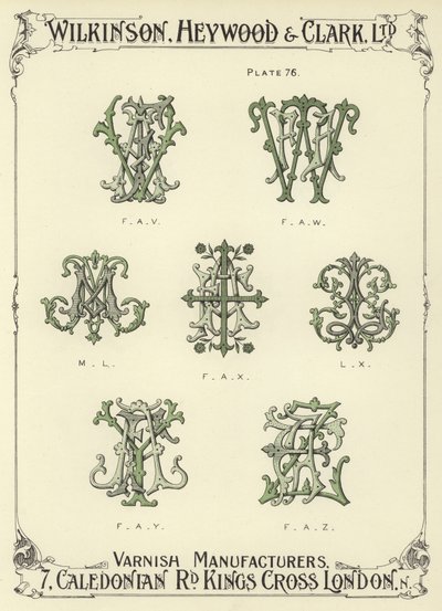 FAV, FAW, ML, FAX, LX, FAY, FAZ af English School