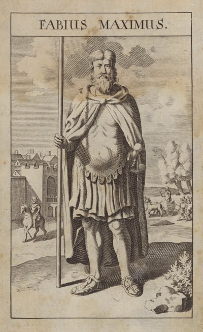 Fabius Maximus, romersk politiker og general (gravering) af English School