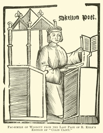 Fac-simile of Woodcut from the Last Page of R Keles Edition of Colin Clout  af English School