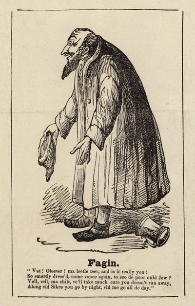 Fagin fra Oliver Twist af English School