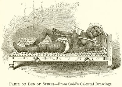 Fakir på Bed of Spikes af English School