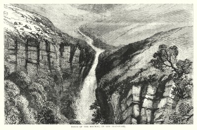Falls of the Macmac, i Transvaal (gravering) af English School