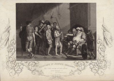 Falstaff hos Justice Shallows af English School