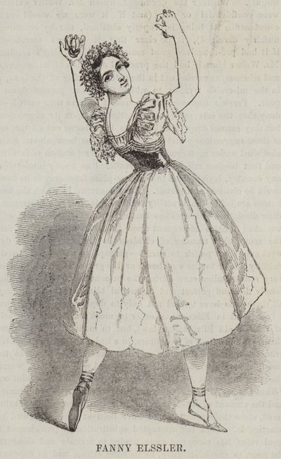 Fanny Elssler (gravering) af English School