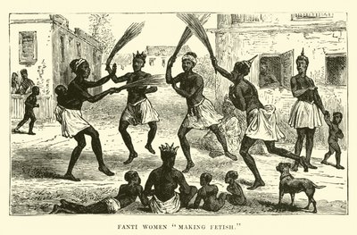 Fanti women making fetish  af English School