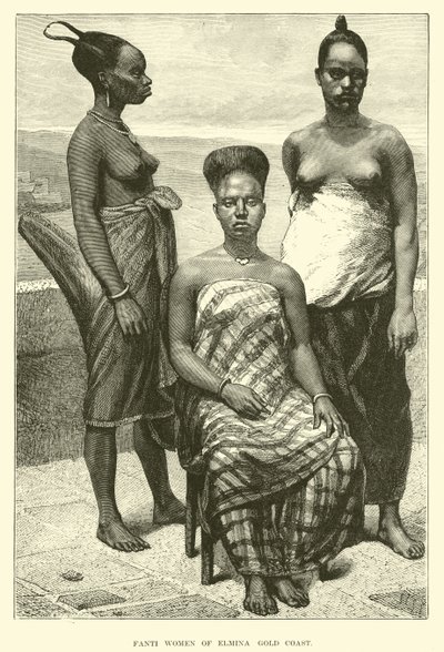 Fanti women of Elmina, Gold Coast  af English School