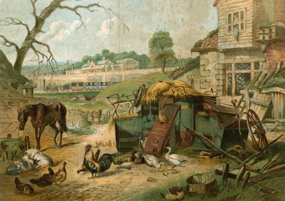 Gårdhave med St Pancras Railway Station i baggrunden af English School