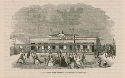 Farringdon Road station på Metropolitan Railway af English School