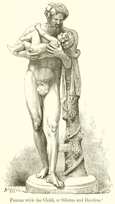 Faunus med barnet, eller Silenus og Bacchus af English School