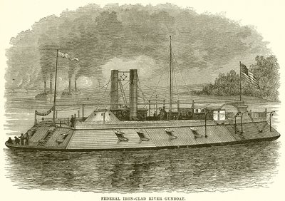 Federal Iron-Clad River Gunboat af English School