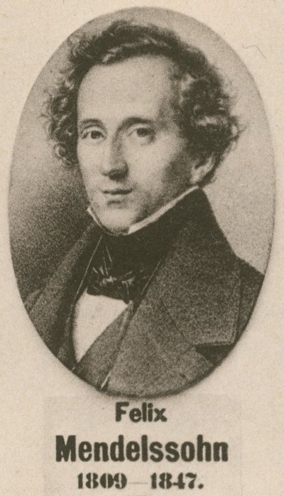 Felix Mendelssohn (dybtryk) af English School