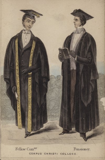 Fellow Commoner, pensionist, Corpus Christi College af English School