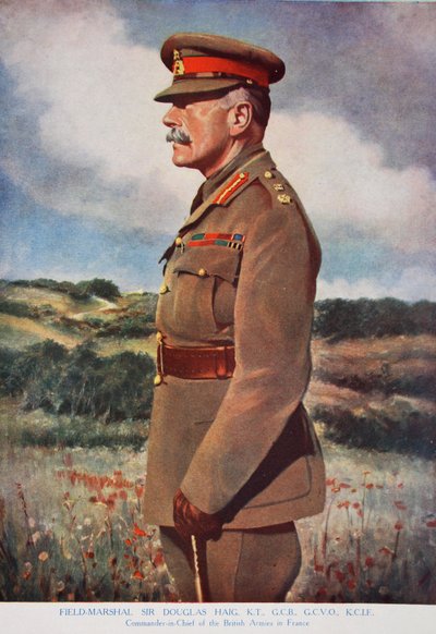 Feltmarskal Sir Douglas Haig, 1914-19 af English School