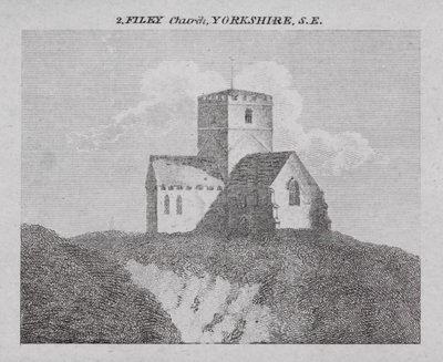 Filey Church, Yorkshire, SE (gravering) af English School